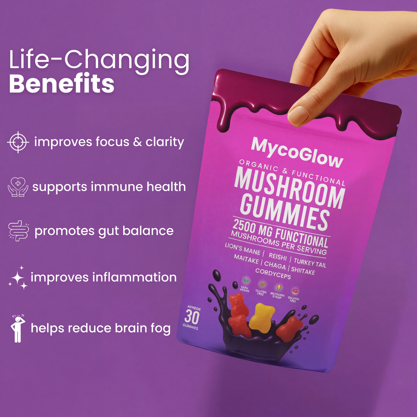 MycoGlow™ Mushroom Gummies