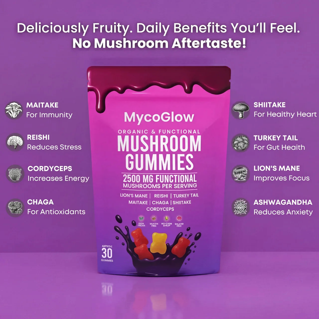 MycoGlow™ Mushroom Gummies
